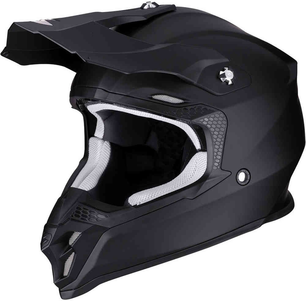 SCORPION VX 16 AIR MOTOCROSS HELMET MATT BLACK Motorcycle Essentials